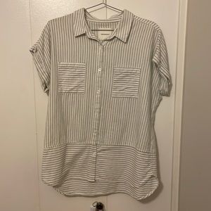 Stripped Top button up